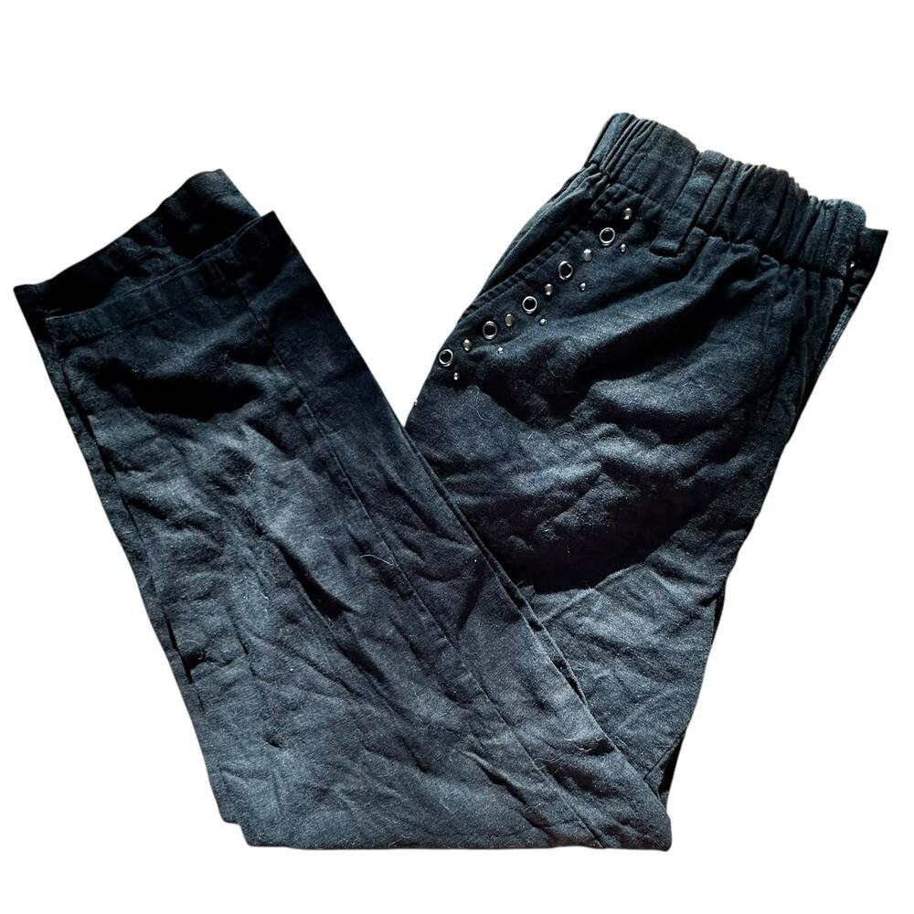 INC International Concepts Womens Black Linen Blend Flowy Coastal Pants Sz small - Picture 4 of 10